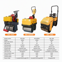 Rouleau compresseur routier diesel refroidi par air 850, modèle autoporté, compacteur à double tambour pour la construction