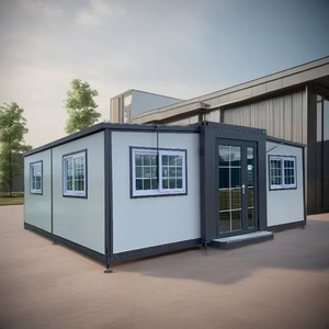 Quick Build 40Ft 20Ft Prefab Granny Flat Mobile Contenedor extensible Hogar 4 Dormitorios Casa portátil de acero ligero Edificio de oficinas - Product Image 2