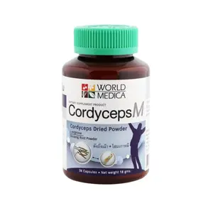 उच्च ग्रेड Cordyceps M 36 कैप्सूल प्रति बोतल Cordyceps सूखे पाउडर संयंत्र निकालने प्रतिरक्षा और विरोधी थकान में किए गए थाईलैंड