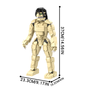 NUOVO Set di Costruzioni Anime L'Attacco dei Giganti, Modello Scenico in Plastica per Bambini, Blocchi MOC, Puzzle Giocattolo 728 Pezzi - Product Image 6
