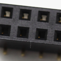 Gran oferta espaciado 2,54mm Altura 5,0mm posiciones 2P ~ 40pin PCB doble fila SMT con columna de posicionamiento hembra Pin Header SMT Connector