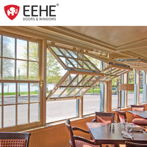 Ehe dọc nhôm kính gấp cửa sổ nhà ngoài trời ngang gấp cửa sổ kính - Product Image 2