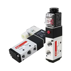 5/2 Pneumatic solenoid valves,DC 12 Volt 24V 5 3 way air wireless solenoid valve,manifold 4v210 for pneumatic cylinders