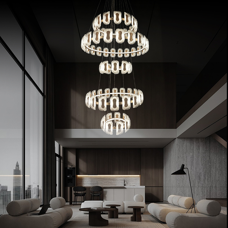 Good Seller Product Circle Shape Bright Living Room Dinning Room Modern Luxury Chandelier Ceiling Light