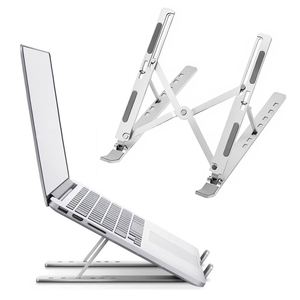 Soporte Elevador para Computadora Portátil de Aluminio New World, Compatible con Portátiles de 10 a 17.3 Pulgadas, Base de Enfriamiento - Product Image 1