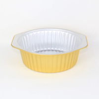 Boîte de trousse de premiers soins pour animaux de compagnie en feuille d'aluminium antiadhésive résistante à l'eau personnalisable moules à gâteaux en plastique PP de forme ronde de couleur cible