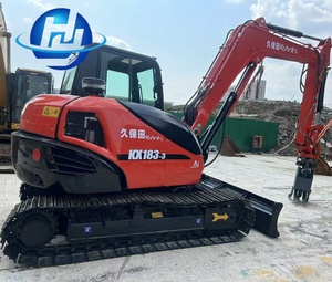 Escavatore KUBOTA Usato Quasi Nuovo da 8 Tonnellate KX183, Macchina Scavatrice di Seconda Mano KX185 con Cabina Climatizzata Kx183 in Vendita - Product Image 1