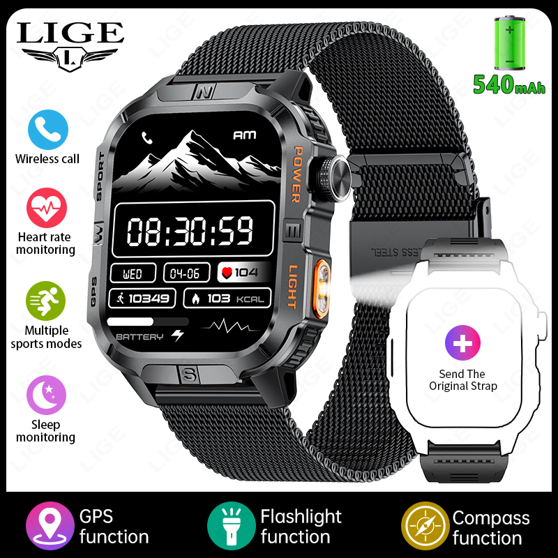 J - black orange steek + gift strap