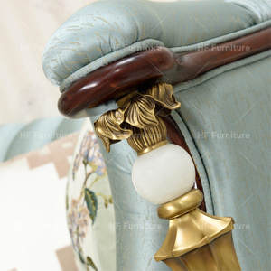 स्क्वायर कॉफी टेबल लिविंग रूम सिंगल सोफा 2+3 सीटर काउच के साथ सुरुचिपूर्ण प्राचीन चमड़े का सोफा - Product Image 4