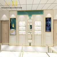 Vitrine de présentation de bijoux personnalisable, présentoir de luxe en verre pour bijoux et bibelots