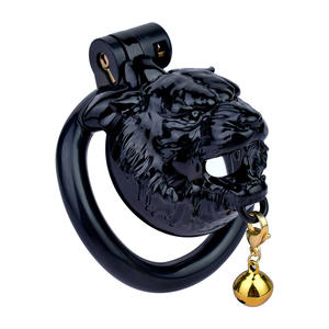 Jaula de castidad de resina estilo Tigre de alta calidad, juguetes BDSM contra Escape, equipo de Bondage <span class=keywords><strong>para</strong></span> hombres, jaulas de castidad - Product Image 2