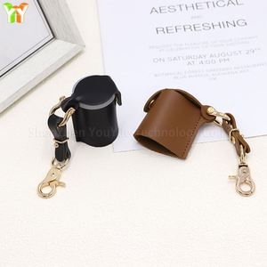 Porte-clés classique en cuir PU pour film, étui de rangement et de protection pour rouleau de film avec fermoir mousqueton - Product Image 3