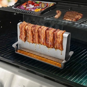 Accessoires de barbecue en acier inoxydable pour l'extérieur, grille à viande et bacon personnalisée, plateaux de cuisson, outils de barbecue pour la cuisine et l'extérieur - Product Image 5