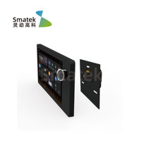 Smart Home Touchpanel mit LCD-Display, 10A Maximalstrom, WLAN-fähig für die Hausautomation, EU/US/AS Rückwandhalterung optional