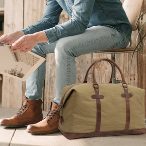 حقائب من القماش الخشن سعة كبيرة للسفر في الهواء الطلق مع معالج قماش مخصص حقيبة بدلة من القماش الخشن - Product Image 6