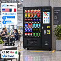 Distributeur automatique intelligent RUNYANG professionnel à monnayeur pour snacks, aliments et boissons