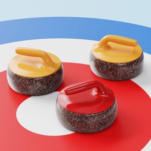 Curling Stone Granite Indoor Team Building Game Equipment For Youth 15 35 Years Old - Product Image 1