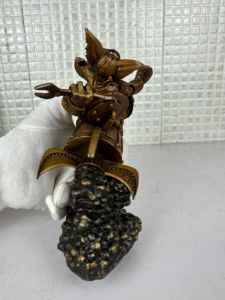 Artesano Adornos de metal hechos a mano World <span class=keywords><strong>Warcraft</strong></span> Tema Bronce Seiko Goblin Void Rocket Escultura Navidad - Product Image 5