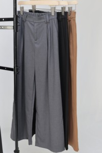 Pantaloni a Gamba Larga di Alta Qualità per Donna, su Misura, a Vita Alta, per Ufficio e Casual, Pantaloni Eleganti da Donna - Product Image 2