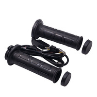 Poignées chauffantes électriques pour moto 22 mm, 12 V, pour moto, VTT, ensemble chauffant pour moto