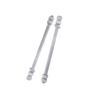 Perno de Doble Refuerzo de Acero al Carbono de Grado Industrial Quan Pham, Galvanizado en Caliente, 7/8 pulgadas x 48 pulgadas con 4 Tuercas - Product Image 6