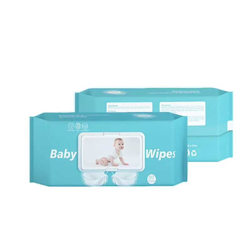 Good Quality Low Price Household 80pcs Organic Cleaning Wipes For Baby custom logo baby wipes cotton