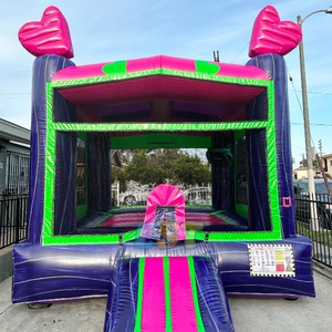 Lâu Đài nhảy trái tim màu hồng cho trẻ em người lớn thương mại Nhà nảy thương mại lâu đài bouncy bên nhảy cho thuê - Product Image 2
