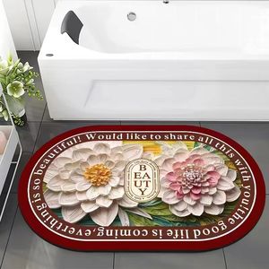 Tapis <span class=keywords><strong>de</strong></span> <span class=keywords><strong>bain</strong></span> en pierre personnalisé tapis <span class=keywords><strong>de</strong></span> douche en terre <span class=keywords><strong>de</strong></span> diatomées en caoutchouc pour la maison et l'hôtel - Product Image 2