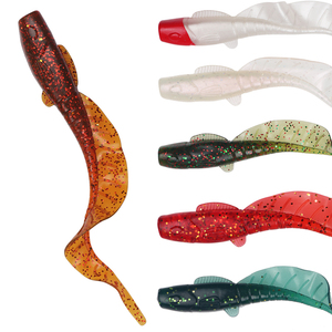 Hunthouse — appât souple en silicone pour la pêche, leurre pour attraper des poissons, avec queue en cercle, matériel pour pêcher, 11cm - Product Image 6