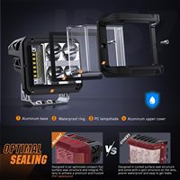 Luces LED Laterales de 4 Pulgadas con DRL Ámbar, 20W, Combinación de Luz de Trabajo y de Carretera, Cubos LED para Camionetas Todoterreno, ATV, UTV