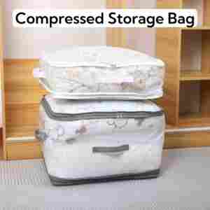 Nueva Bolsa de Almacenamiento Acolchada con Estampado de Malla, Gran Capacidad, para Mudanzas, Ropa, Armario, Hogar, Impermeable, Ligera - Product Image 2