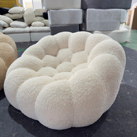 Ensemble de canapés sectionnels modernes de luxe en velours avec rembourrage en éponge pour salon d'appartement