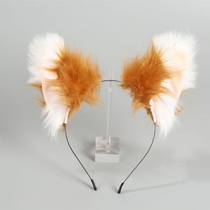 Serre-têtes à oreilles d'animaux en peluche mignons et tendance, style <span class=keywords><strong>loup</strong></span>, pour cheveux - Product Image 3