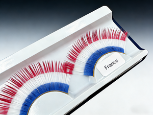 Faux cils motif drapeau national Coupe du Monde, vente chaude, cils 3D légers, vente en gros en stock pour fournisseurs de maquillage - Product Image 1