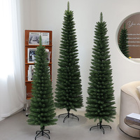 Maßgefertigter Großhandels-Schmalprofil-Weihnachtsbaum, Schmaler Künstlicher Weihnachtsbaum mit Realistischen Nadeln für Feiertagsdekoration