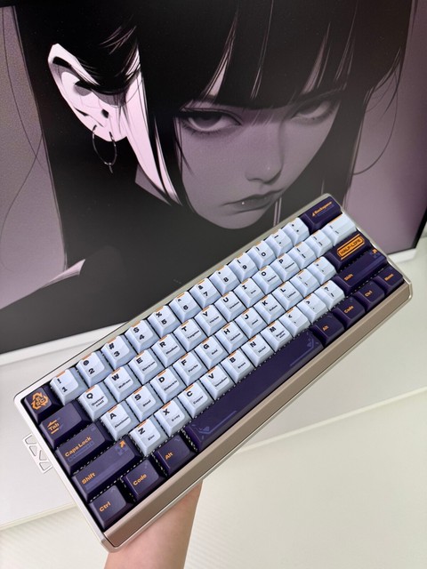Full Aluminum RGB Mechanical Gaming Keyboard Wired/Wireless with Programmable Macros, Hot-Swap Switches and Magnetic Wrist Rest