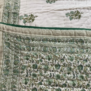 Best Quality Print Handmade 100% Pure Cotton Kantha <b>Quilt</b> Organic KanthaQuilt Organic Reversible KanthaQuilt for <b>Winter</b> Uses - Product Image 1