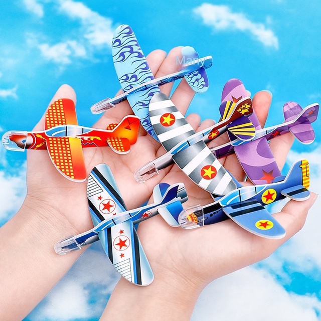 Children's Gift Mini Foam Small Aircraft Aviation Models Toys Outdoor Flying Toys for Kids