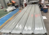 Plaques de toiture transparentes en FRP/plastique renforcé de fibres de verre, plaque d'éclairage transparente/tuiles de toiture anti-corrosion