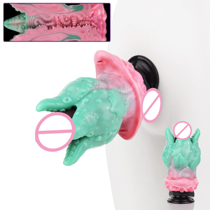 Entrenador anal hueco con forma de ventosa de pulpo con interior de vagina realista para juegos anales BDSM para parejas gay, juguete sexual de expansión anal con correa. - Product Image 1