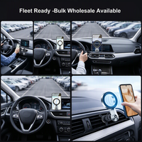 Support magnétique robuste pour téléphone de voiture, fixation à clip pour grille d'aération, anti-tremblement, rotation 360°, de notre usine avec 18 ans d'expérience °   Approvisionnement en vrac rotatif pour flotte