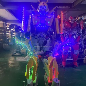 Guangzhou Nanchi Art Design 2.7M Tall EVA Robot LED Costume New Arrival LED Robot Adult Cosplay Costume For Halloween