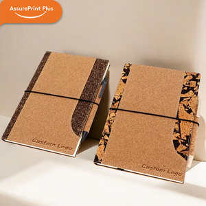Taccuino da Viaggio A5 in Sughero con Logo Personalizzato, Eco-Friendly con Porta Penna Laterale per Viaggi, Affari, Souvenir e Cancelleria - Product Image 1