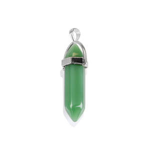 Colgante <span class=keywords><strong>de</strong></span> Jade Blanco Hexagonal Curativo, Colgante <span class=keywords><strong>de</strong></span> Cristal en Forma <span class=keywords><strong>de</strong></span> Bala, Colgantes <span class=keywords><strong>de</strong></span> Piedra <span class=keywords><strong>de</strong></span> Cuarzo Puntiagudos - Product Image 4