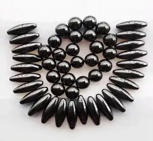 Black Oval Magnetic Science Egg Buzz Magnets Toy Biomagnetic Therapy Magnets Snake Gall Magnet Olive Magnetic Balls