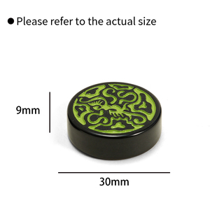 Jetons de backgammon de luxe sculptés <span class=keywords><strong>Dragon</strong></span> Phénix, en plastique brillant, ronds, personnalisables avec logo gravé, pour jeu de société, coffret cadeau - Product Image 6