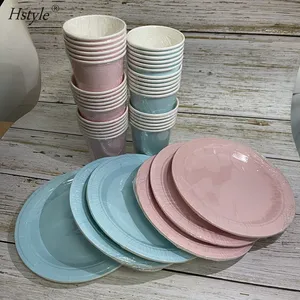 Hstyle Pink And Blue Plates Gender Reveal Plates And Napkins Boy Or Girl Gender Reveal Party Supplies Serve 6 Guest SPT241