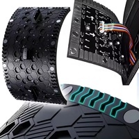 Écran LED dôme 3D à vision directe P2.9, mur vidéo 8K UHD sans soudure pour intérieur, montage flexible, écran commercial pour podium