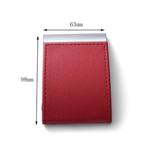 Tarjetero Personalizado de Cuero y Aluminio para Tarjetas de Presentación, para Hombre y Mujer - Product Image 6