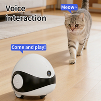 Juguete Robótico Automático para Gatos, Pelota de Material ABS, Seguimiento Móvil Seguro, Aplicación de Grabación para Gatos y Perros